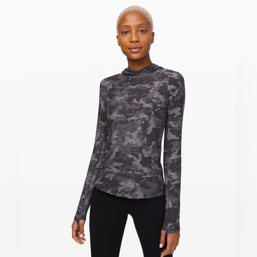 Lululemon On Repeat Rulu Hoodie in Camo, size 4